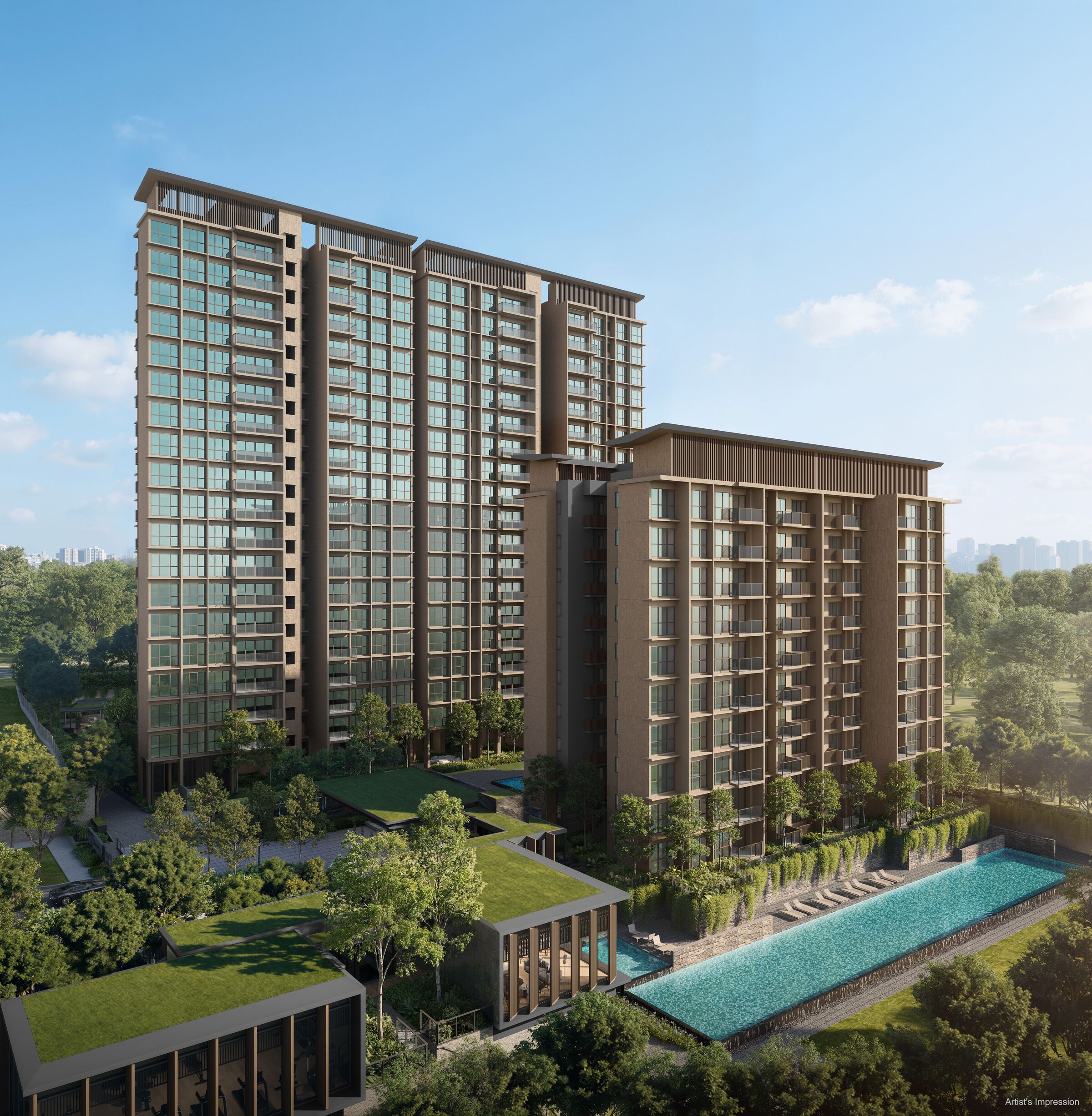 Dunearn House aerial view, District 11 Bukit Timah